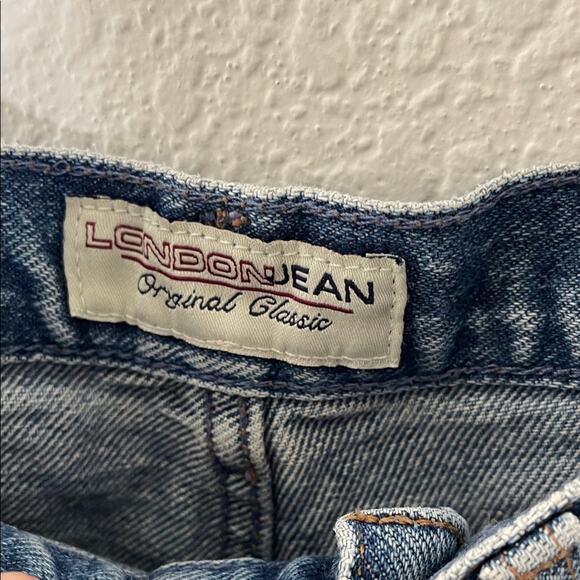 Vintage LONDONJEAN Classic Blue Denim Shorts womens size 6 - Picture 2 of 4